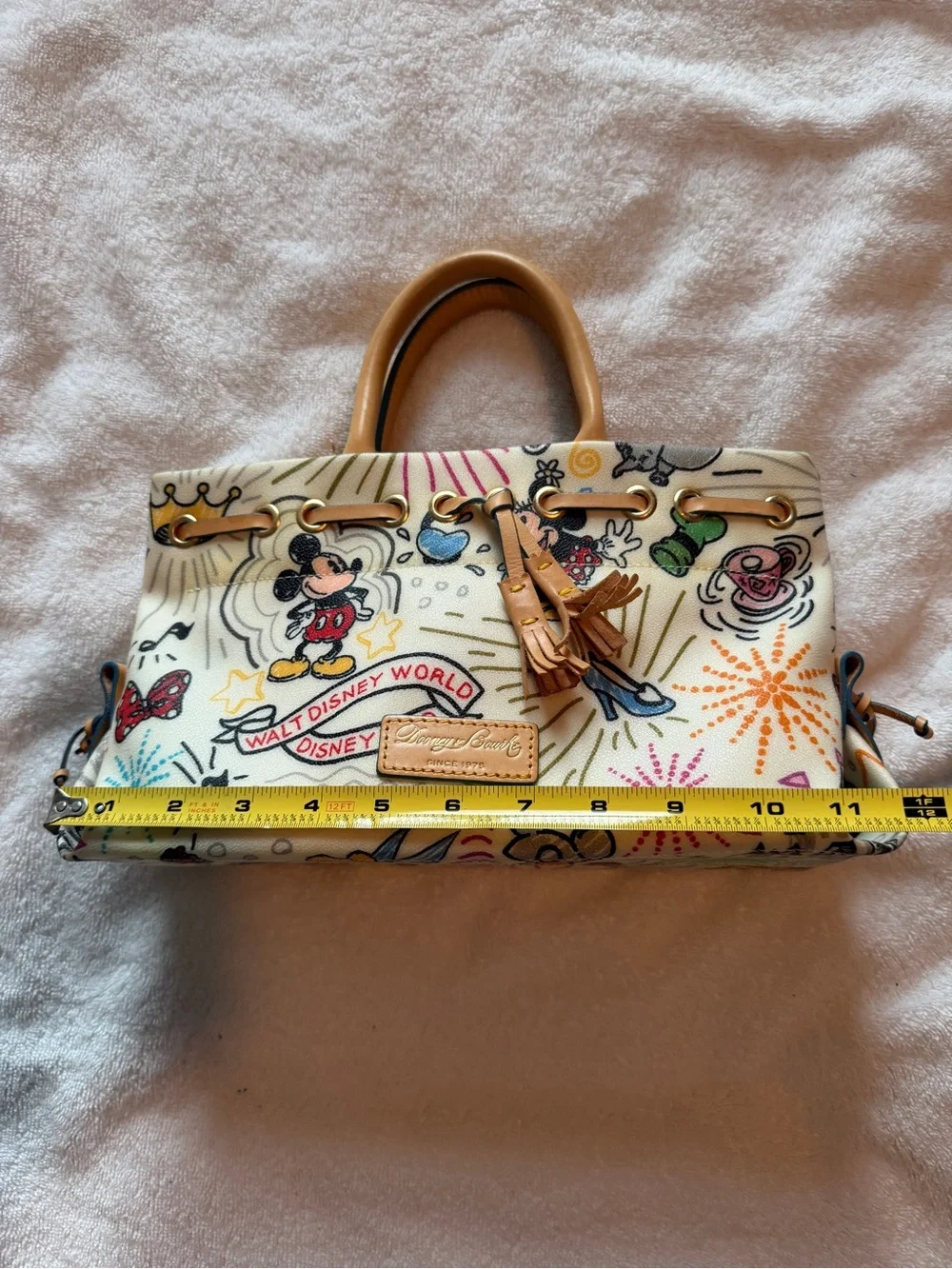 Dooney & Bourke Disney Parks Cream Mickey Satchel